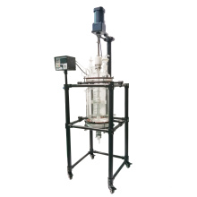 20L Chemical Lab Equipment  Crystallization Glass Reactor with PTFE plate with good vacuum seal